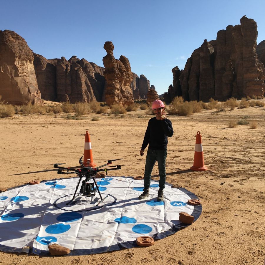 Drone 8K en Alula. Arabia Saudi