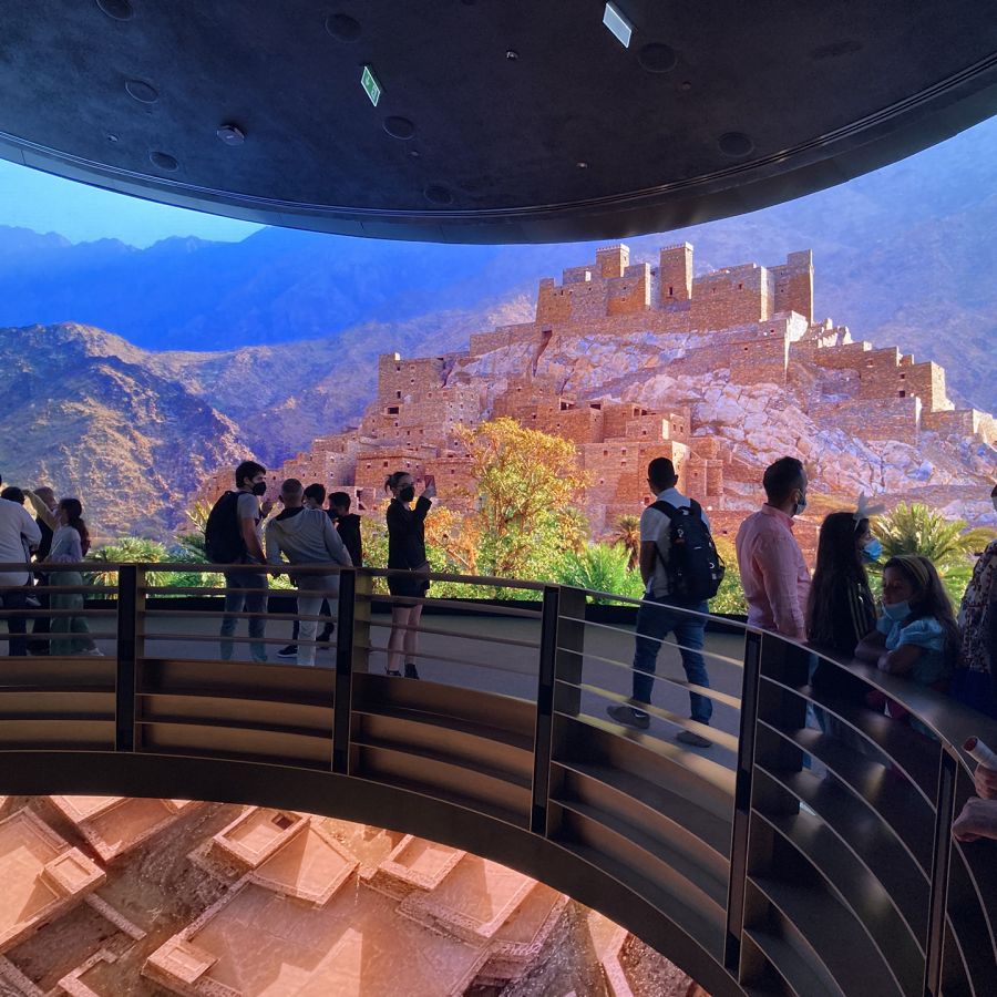 Uno de los impresionantes momentos de la proyección