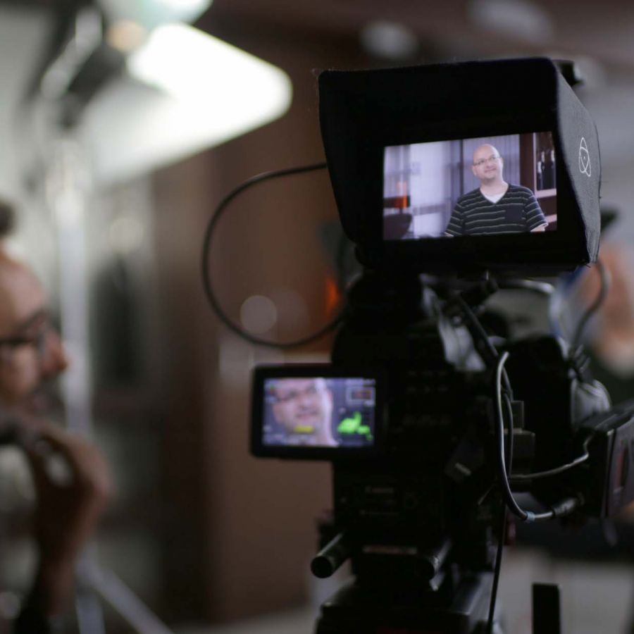 Antonio García Jiménez en una de las entrevistas