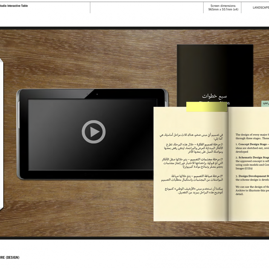 Diseño de interface para mesa interactiva