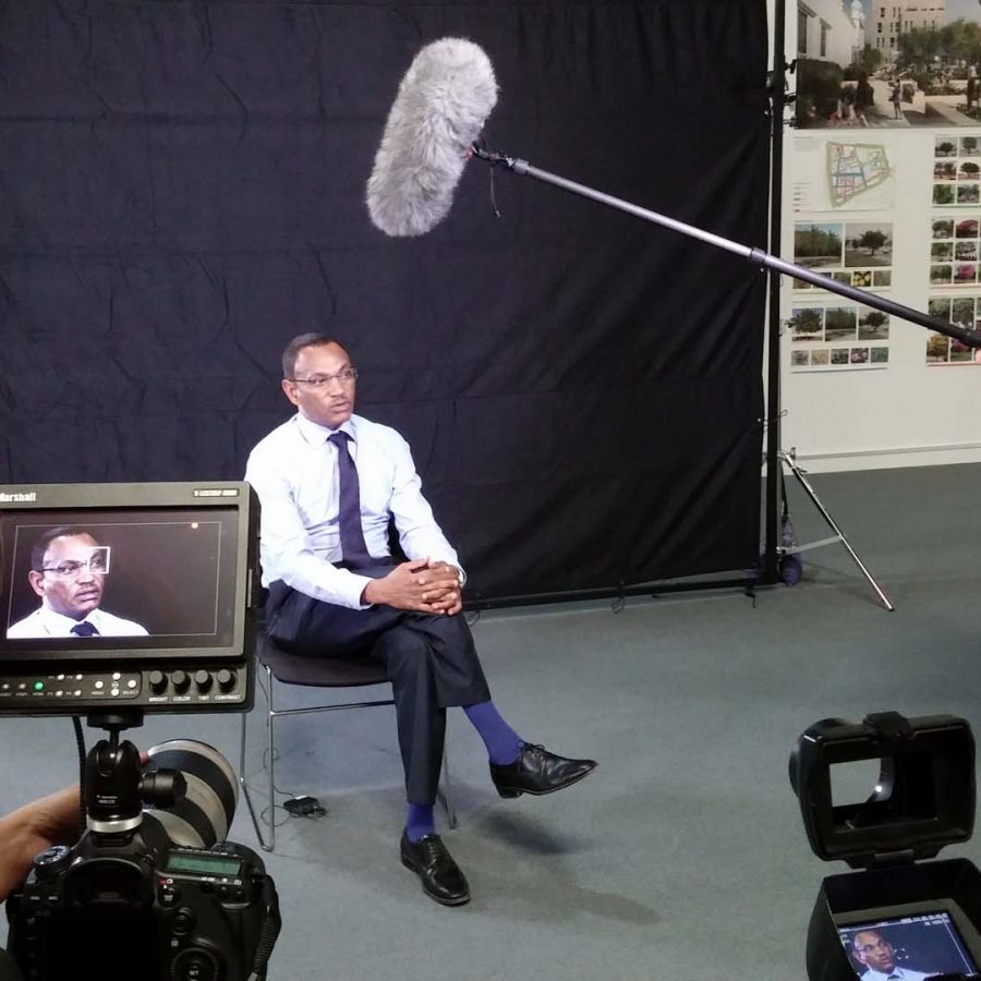 Rodando un testimonial