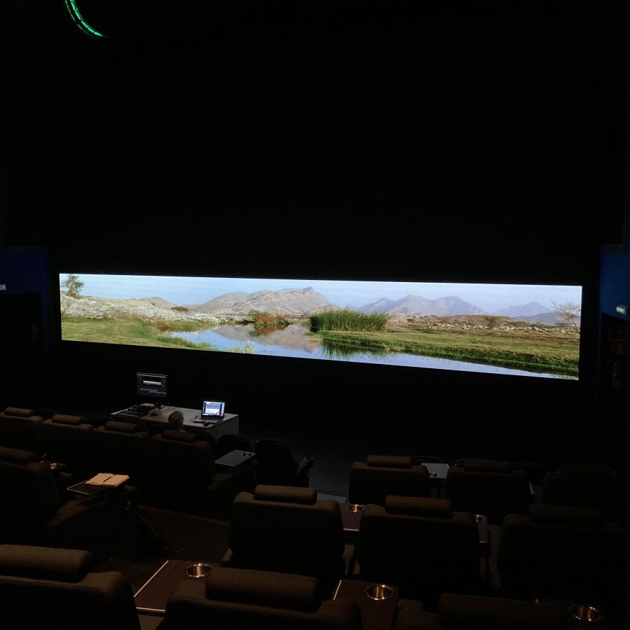 Chequeo de color y resolución en un cine 4K